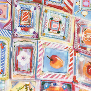 Eeva-Leena Eklund, 29 huivia (detail), 2026. Courtesy of Galerie Anhava