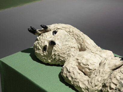 Klara Kristalova, Works on paper and sculpture, exhibition view. Courtesy of Galleri Magnus Karlsson