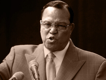Louis Farrakhan, activista estadounidense, defensor del nacionalismo negro y líder de la organización «Nation of Islam»