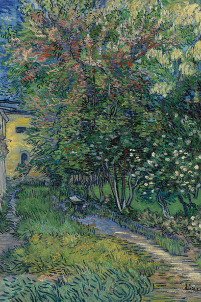 Vincent Van Gogh. Il giardino dell'Istituto Saint Rémy. Maggio 1889, olio su tela. Otterlo, Kroller–Muller Museum, The Netherlands

