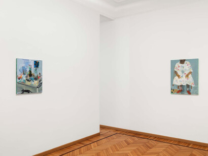 Georgina Gratrix, Notes from the studio, exhibition view. Courtesy of Monica De Cardenas Gallery
