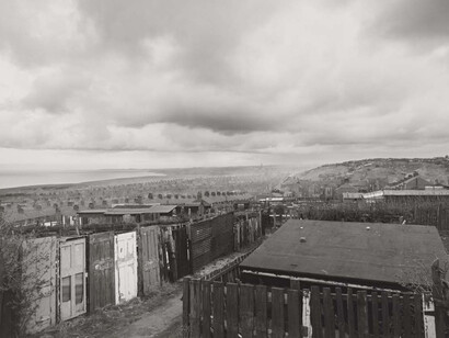 John Davies, Allotments, Easington Colliery, County Durham 1983, Gelatin silver print ©Victoria and Albert Museum