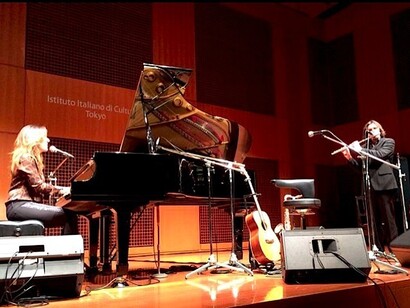 Chiara Civello and Alfonso Deidda at Istituto Italiano di Cultura di Tokyo © Alma Reyes