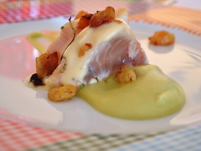 Moreno Cedroni. Roast beef of white tuna