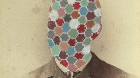 Tom Butler, Hex, 2012, Gouache on Albumen print, 16.5x10.5cm