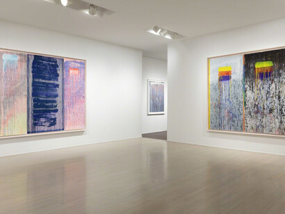 Pat Steir, Exhibition view. Courtesy of Pace Prints