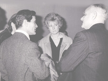 Pier Paolo Pasolini, Dacia Maraini e Alberto Moravia a Roma dicembre 1963, Courtesy Collezione Giuseppe Garrera