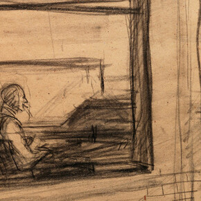 Edward Hopper, Study for office in a small city, 1953. Courtesy of Modernism Inc. Gallery