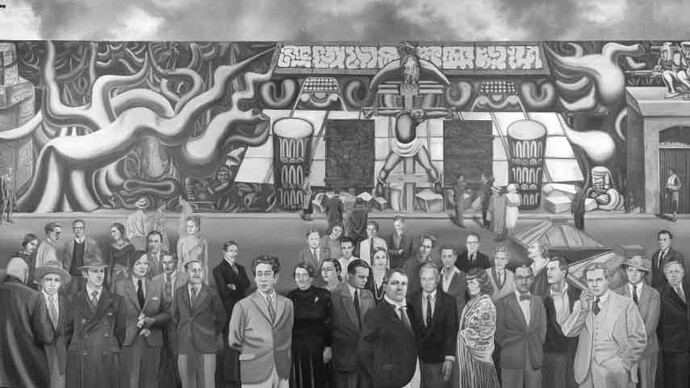 Barbara Carrasco and John Valadez, Opening night (detail), 2012. Courtesy of J. Paul Getty Museum