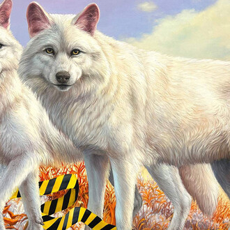 Angela Gram, Romulus and Remus (detail), 2026. Courtesy of Gallery Poulsen