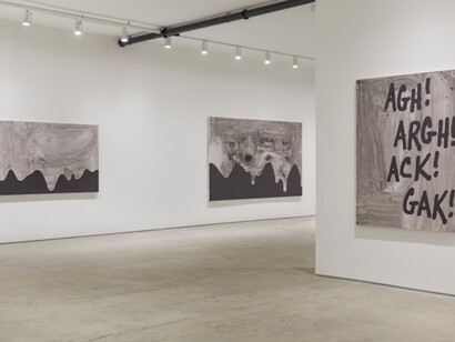 Carl Ostendarp, Exhibition view. Courtesy of Elizabeth Dee