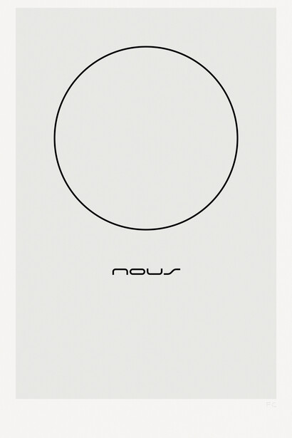 Franco Cervi, Nous, dettaglio, 2014, serigrafia artistica a due colori su carta accoppiata con lastra di alluminio, 87 x 56 cm, Ed. di 5