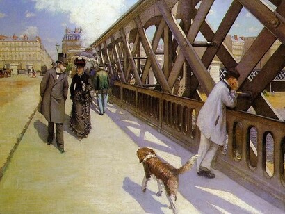 "Il ponte dell'Europa", Gustave Caillebotte, 1876 Musée du Petit Palais, Ginevra, Svizzera