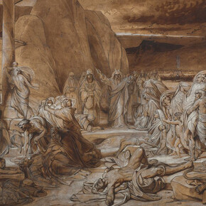 F.A. Bruni, Brazen serpent. A final sketch for the namesake picture of 1840 held by the Emperor Alexander III Russian Museum, 1839. Courtesy of Tretyakov Gallery 