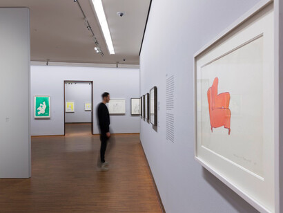 Maria Lassnig, Exhibition view. Courtesy of Albertina