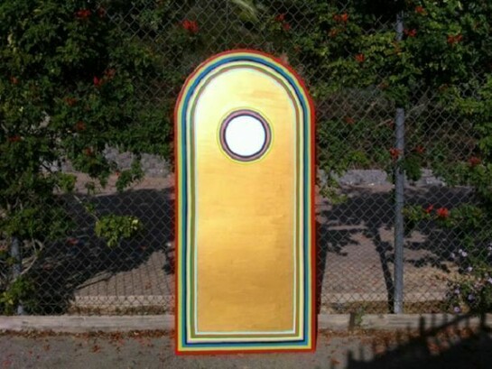 Alia Penner - Door, 2010, oil, 36 x 78 inches