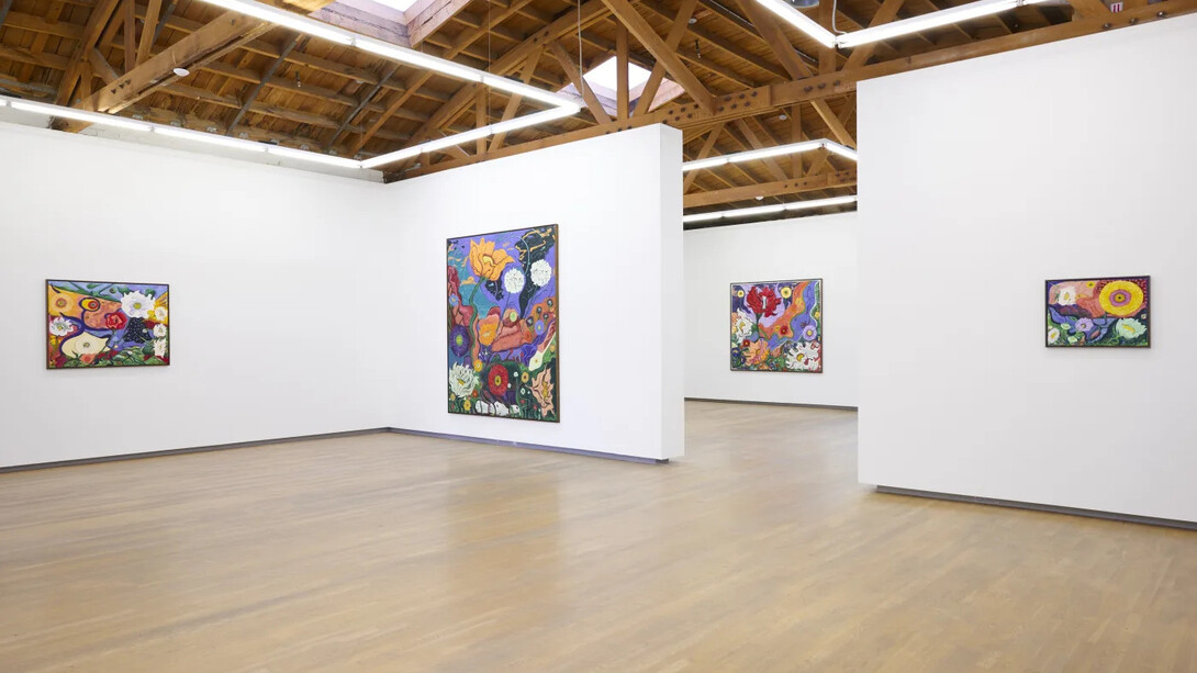 Daniel Gibson, Chasing the black bird, exhibition view. Courtesy of Nazarian / Curcio Gallery