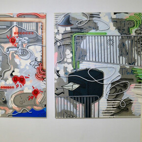 Postcards from America, exhibition view. Courtesy of Celaya Brothers Gallery
