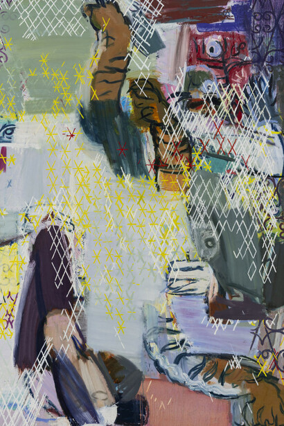 Sangram Majumdar, Monstermashup 3 (detail), 2025. Courtesy of Galerie Mirchandani + Steinruecke