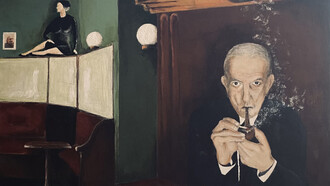 Armando Uribe, pintura de Rodrigo Gonçalves B.