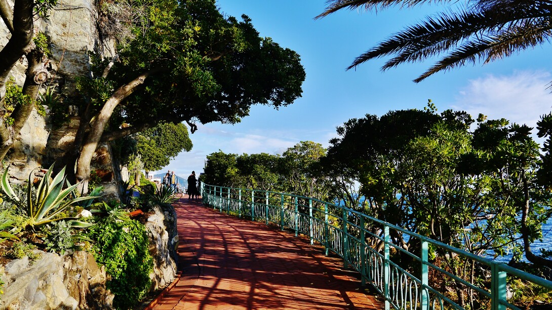 Passeggiata Anita Garibaldi, Nervi, Genova, Italia