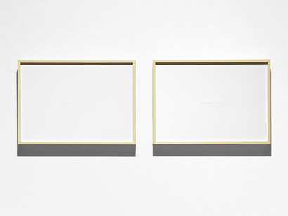 M. Spanghero, Nothing to Say and Nothing to See, 2021, 42x29,7cm each, paper engraving. Courtesy of Alberta Pane Gallery