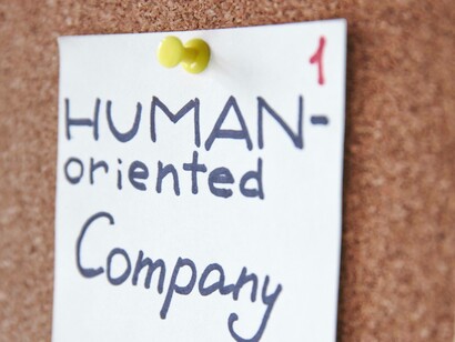Establishing a human-oriented company as a goal