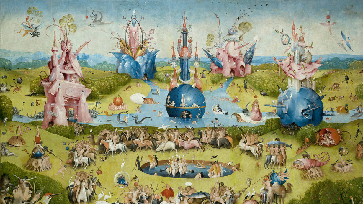 Hieronymus Bosch, El jardín de las delicias (detalle), entre 1490-1510