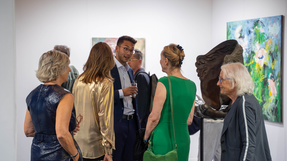 Knokke Art Fair, frühere ausgabe, ausstellungsansicht. Mit freundlicher genehmigung der Knokke Art Fair