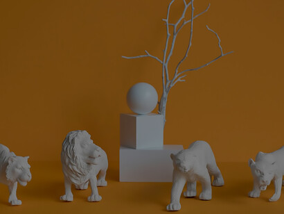 Tiny animal icons serve as whimsical representations, encapsulating the essence of metaphor with their miniature charm and conveying the imaginative world of symbolic expression