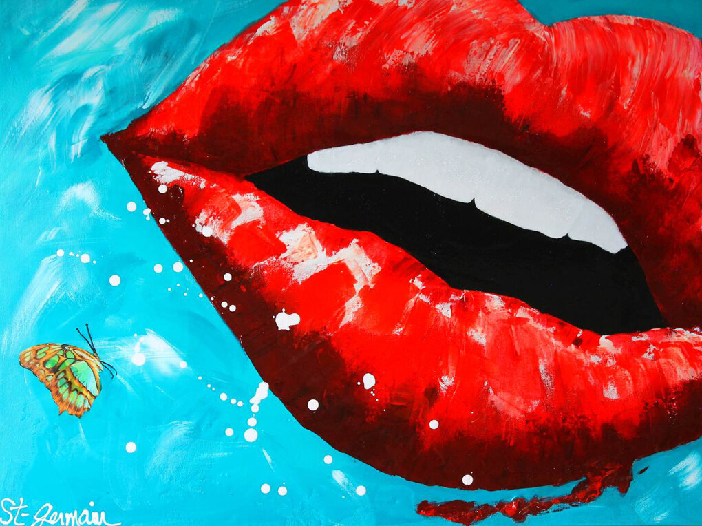Carole St-Germain, Smile, Acrylic on Canvas, 24" x 30"