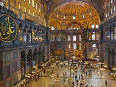 Estambul. Interior de Santa Sofía