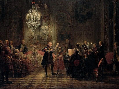 Adolph Friedrich Erdmann von Menzel, The Flute Concert