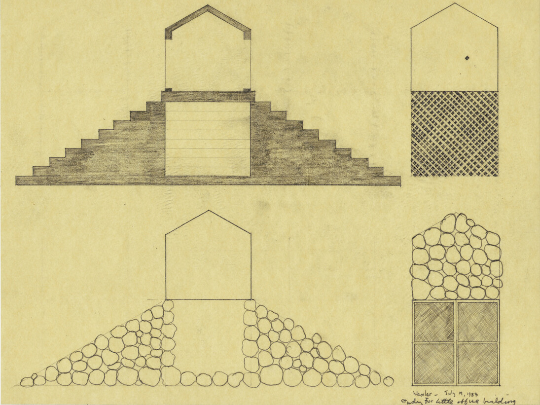 Allan Wexler, Study for Little Office Building-1986