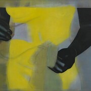 Robert Overby, Black Hands, 1977, Olio su tela, 121.9 x 154.9 x 1.27 cm, Bill Block, Los Angeles , Foto: Annik Wetter