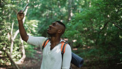 Man looking lost on a journey