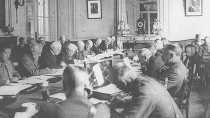 Sidney Sonnino e Vittorio Emanuele Orlando alla Conferenza di Parigi