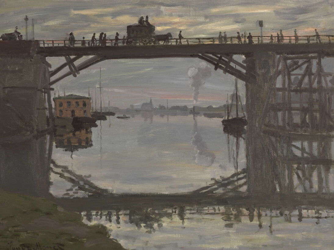 Claude Monet, Le pont de bois, 1872, huile sur toile, 54 × 73 cm. VKS Art Inc., Ottawa. Photo © MBAC, Ottawa
