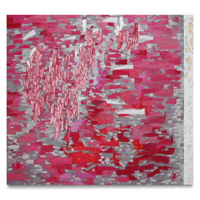 Judith Murray, Altitude, 2014,!oil on linen, 50 x 55 inches/127 x 139.7 cm