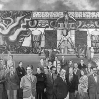 Barbara Carrasco and John Valadez, Opening night (detail), 2012. Courtesy of J. Paul Getty Museum