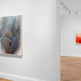 Emmi Whitehorse, vue de l'exposition. Avec l'aimable autorisation de White Cube