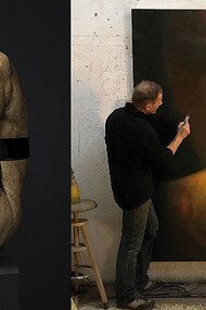 Gregor Gaida Apeirophobia and Roberto Bosisio, courtesy Galerie Martin Mertens and the artists