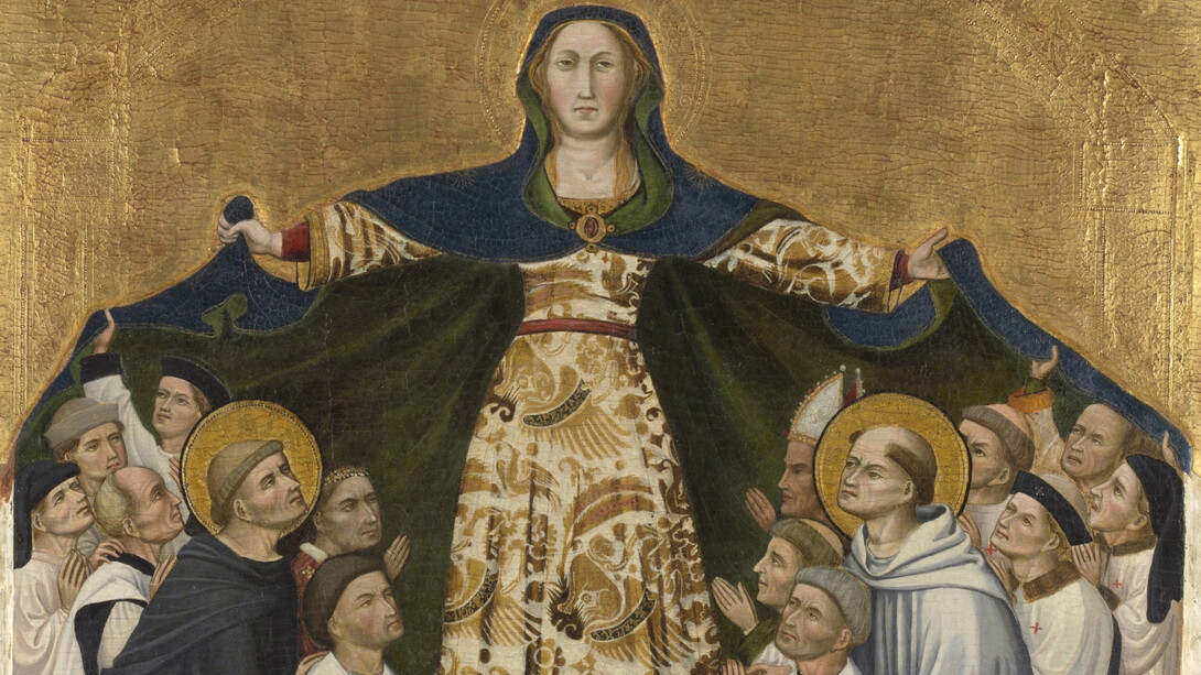 Antoni Peris, Our lady of grace and the grand masters of the Montesa order (detail), ca. 1412. Courtesy of Museo Nacional del Prado