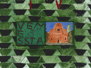 Joe Tilson, The Stones of Venice I Carmini, Venessia, 2014, acrylic on canvas on wood relief, 60 x 90 cm, © Joe Tilson, courtesy Marlborough Fine Art. (Detail)