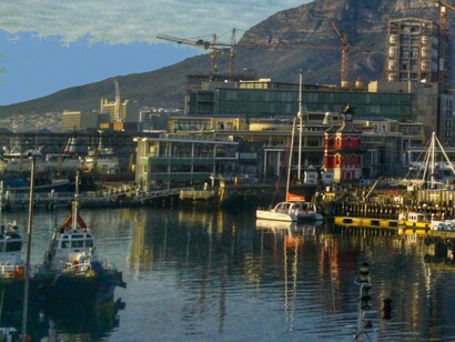 Ships by the dock, Cape Town, South Africa