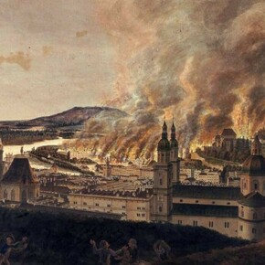City in Flames. Courtesy of Salzburg Museum