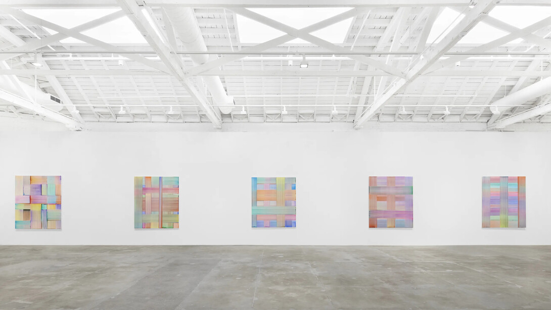Bernard Frize, Shadows, spirits and clouds, exhibition view. Courtesy of Marian Goodman Gallery