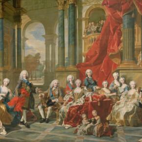 The Family of Philip V, 1743. Oil on canvas, 408 x 520 cm. Courtesy of Museo del Prado
