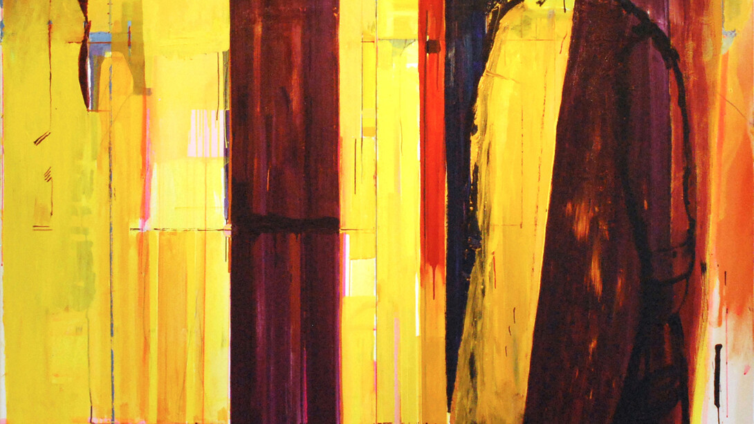 Ashley Hanson, City of Glass 31 - (A Study in Violet), Oil on Canvas, 180 x 200 cm