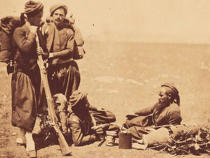 Crimean War, Zouaves., by Roger Fenton